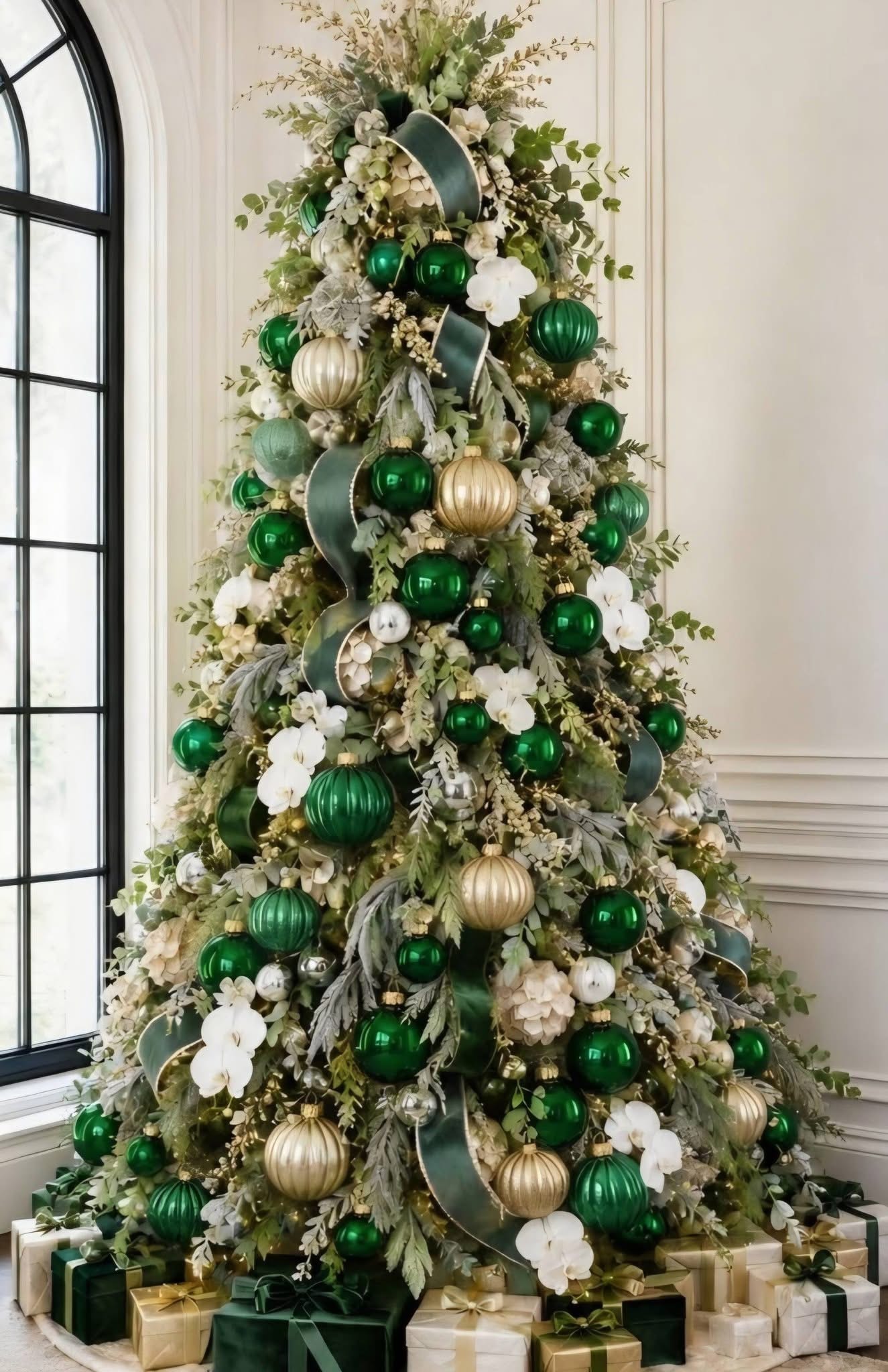 Interior holiday decorating installation 27