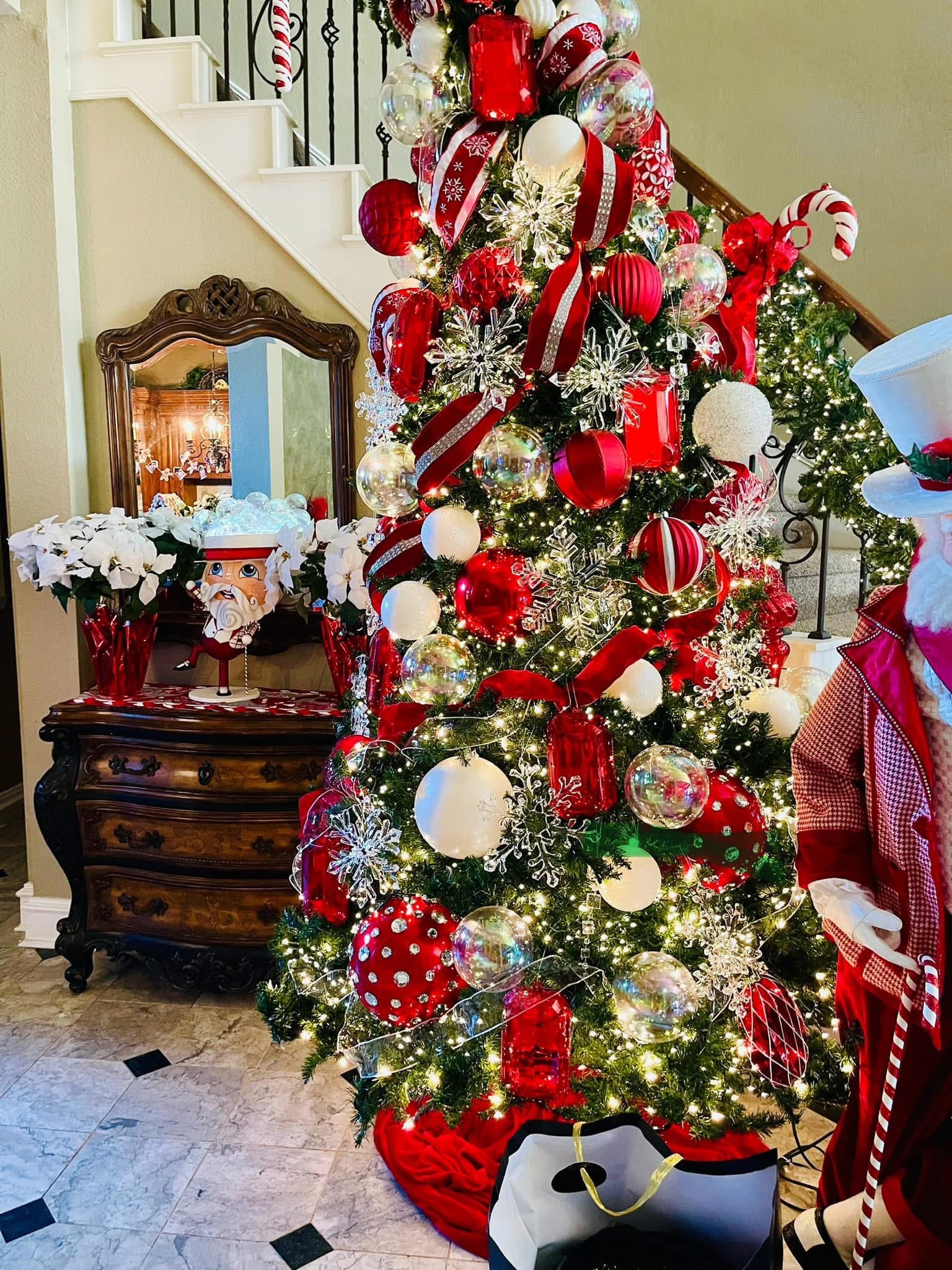 Interior holiday decorating installation 5