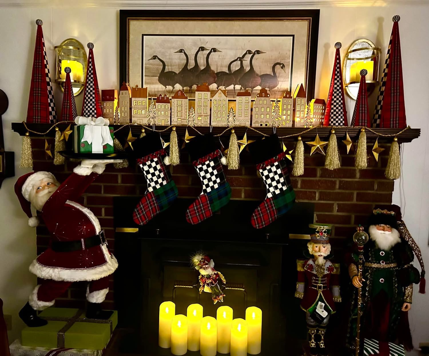 Interior holiday decorating installation 8